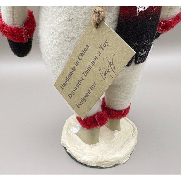 Vintage Cody Foster Primitive Snowman ESC Trading Rustic Folk Art 2002 9 Inch - Picture 4 of 8